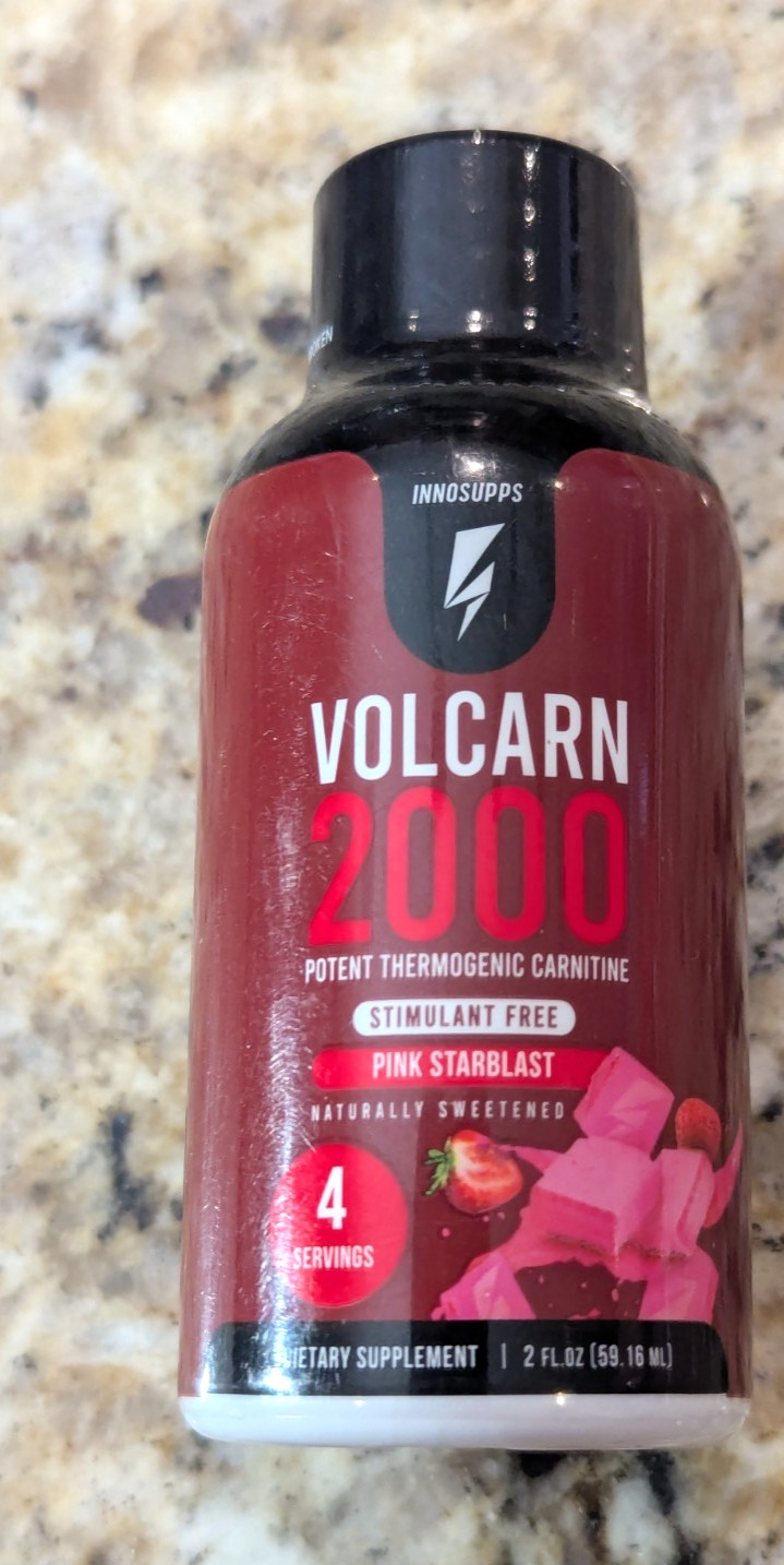 Innosupps Volcarn 2000 Potent Thermogenic Carnitine Pink Starblast 2oz exp:04/26