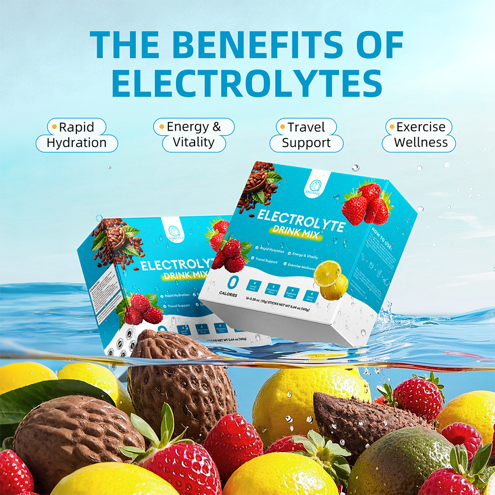 Electrolyte Complex Drink Mix Sugar Free Hydration Packets Mixed Flavor 16Sticks
