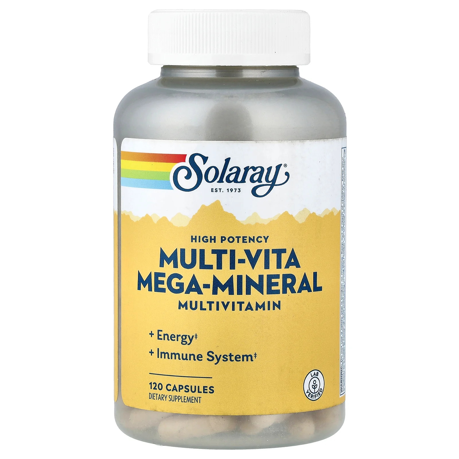 2 X Solaray, Multi-Vita Mega-Mineral, Multivitamin, 120 Capsules