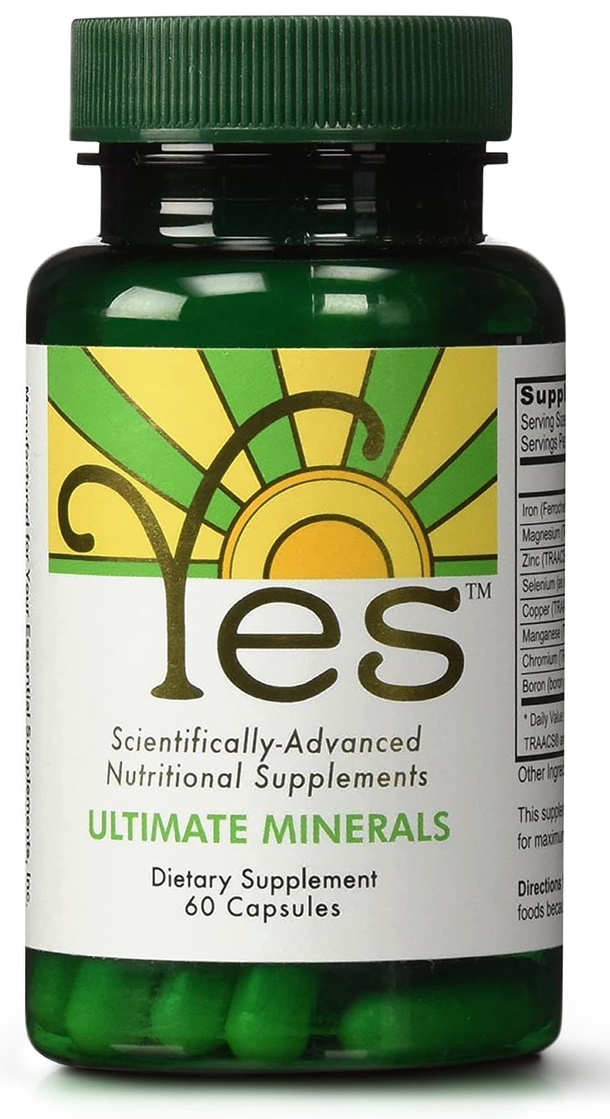 Ultimate Efas Yes Chelated Magnesium Zinc Multimineral Supplement Iron Selenium