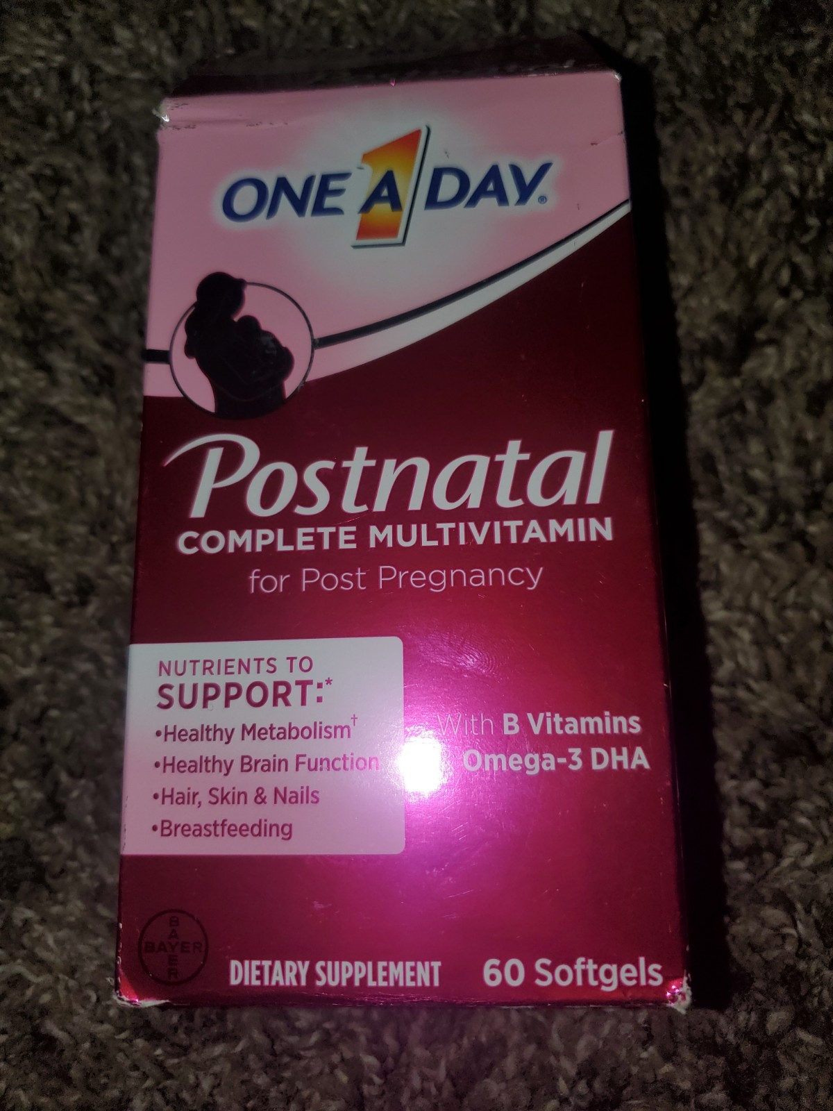 One A Day Postnatal Pregnancy Complete Multivitamin 60 Softgels READ