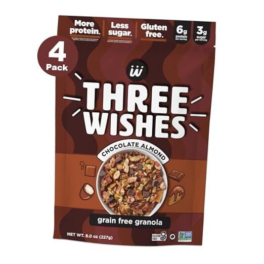 Granola (4-Pack) – Gluten Free Granola, 8 Ounce (Pack of 4) Chocolate Almond