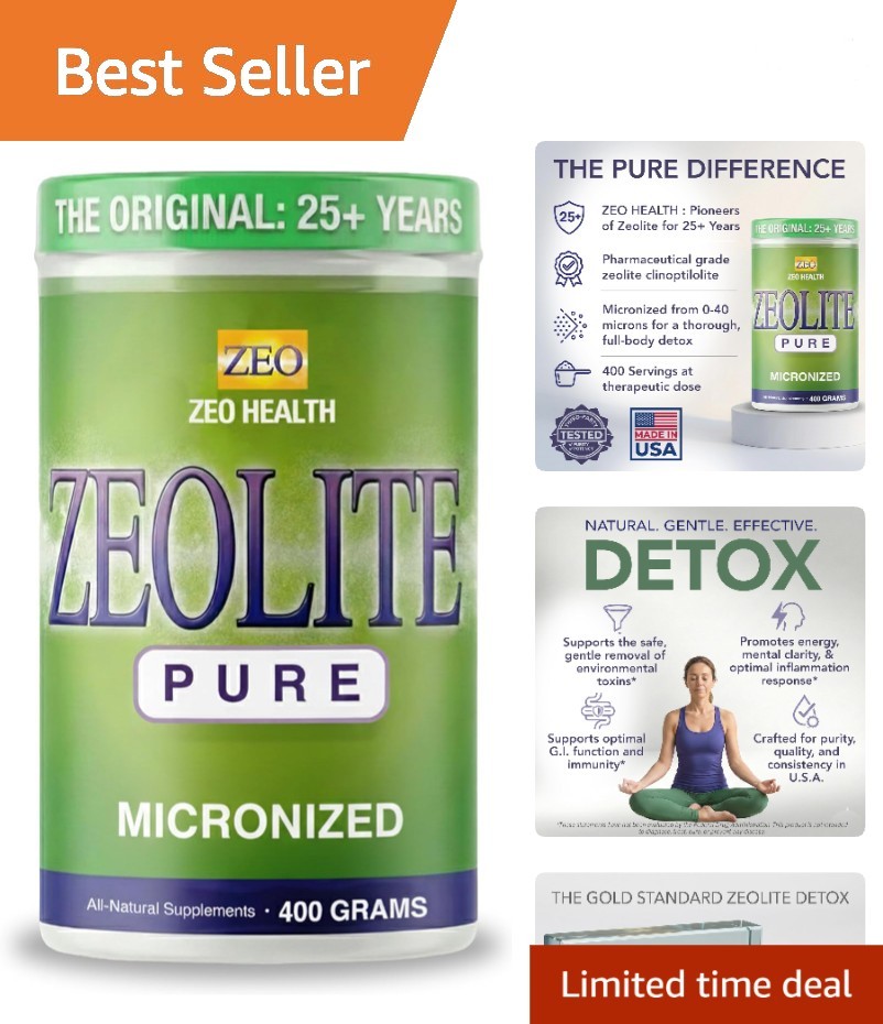 Zeolite Clinoptilolite Detox Powder – Gluten-Free Cleanse for Adults & Teens