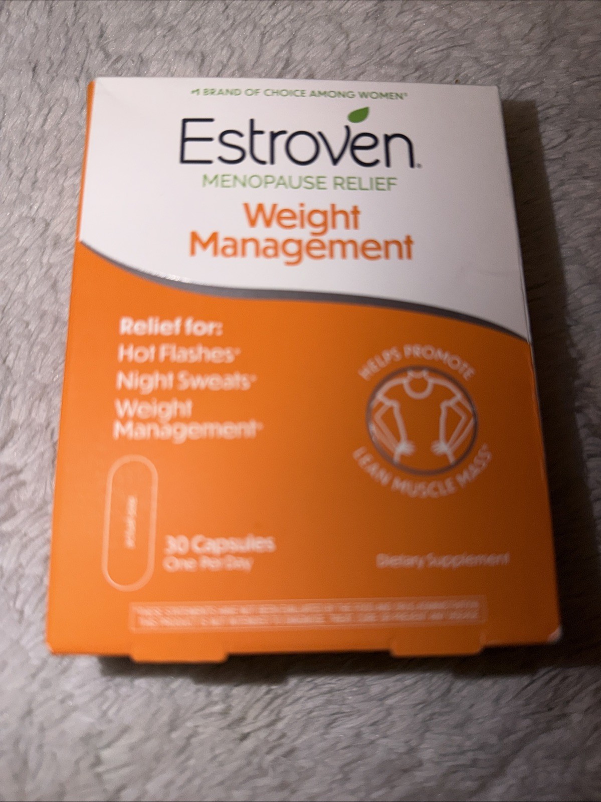 Estroven Menopause Relief Weight Management – 30CT Capsules – exp: 09/2026