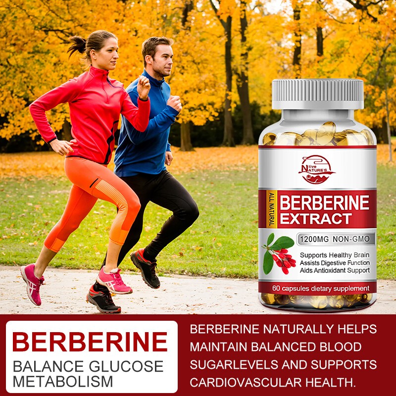 3 Packs Berberine 1200mg High Absorption For Blood Sugar Immune 3 Months Supply