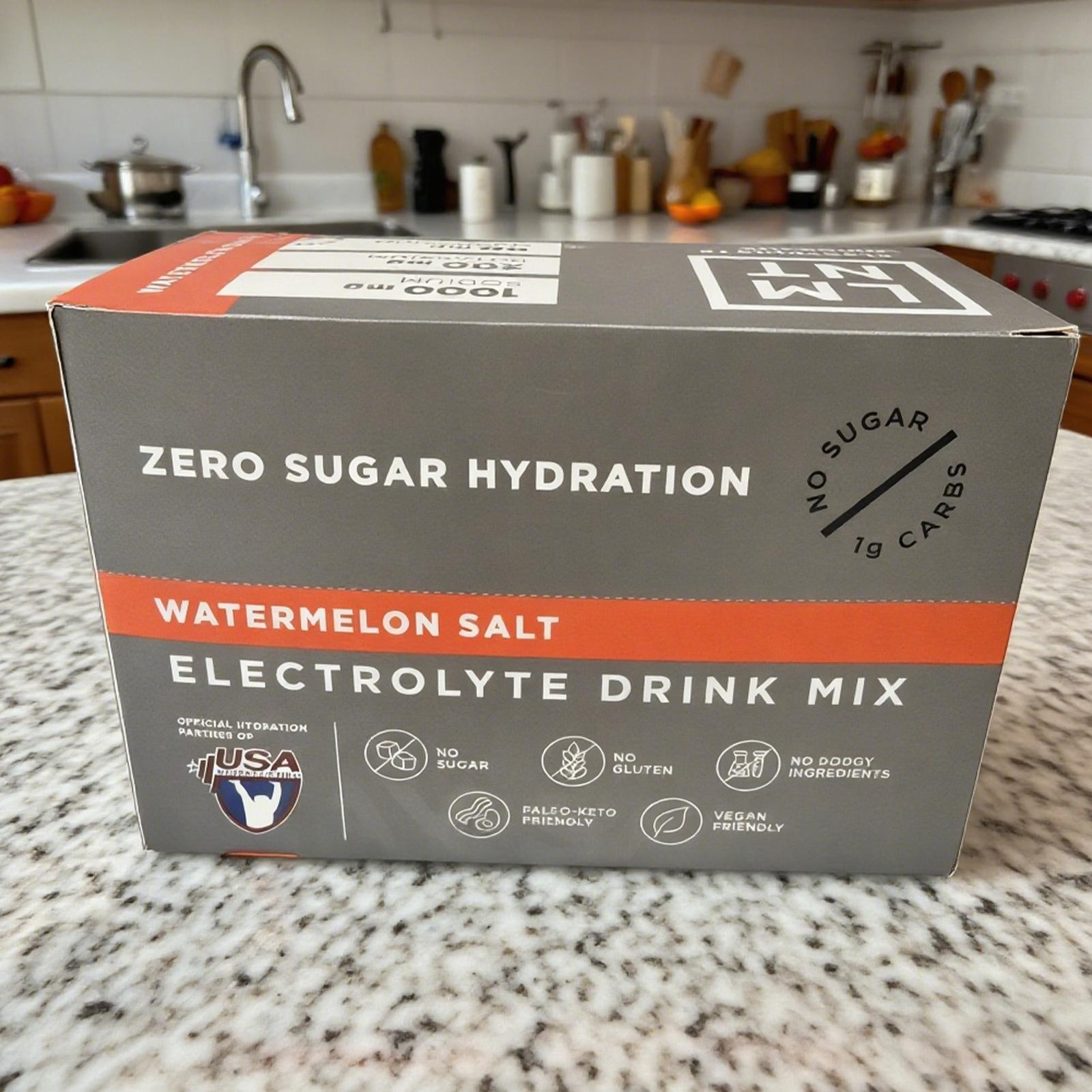 LMNT Zero Sugar Electrolytes – Watermelon Salt | Drink blend | 30-Count