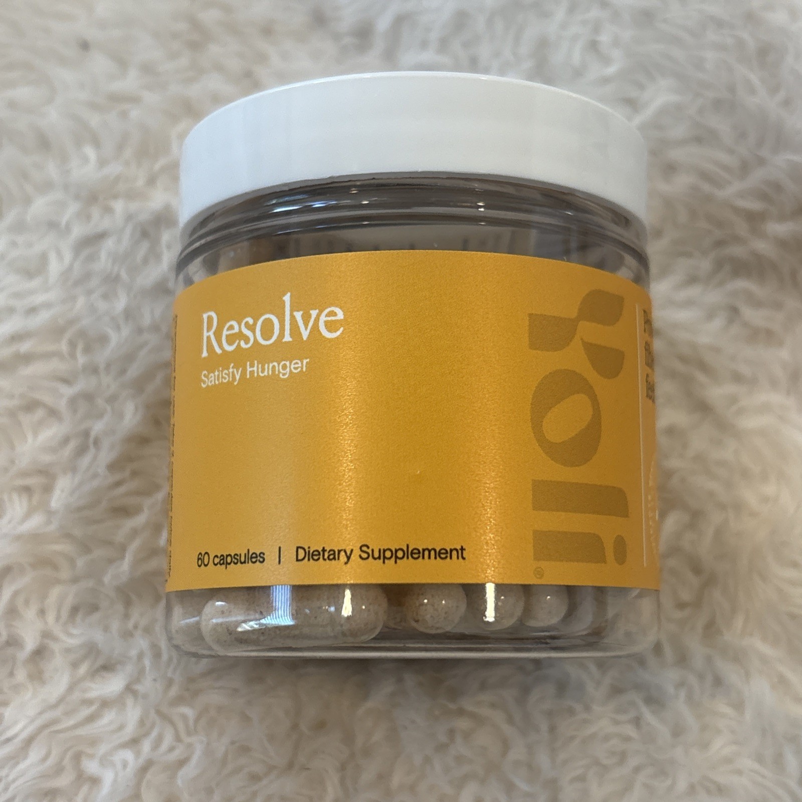 New Yoli Resolve – Satisfies Hunger- 60 Capsules-expires 10/26