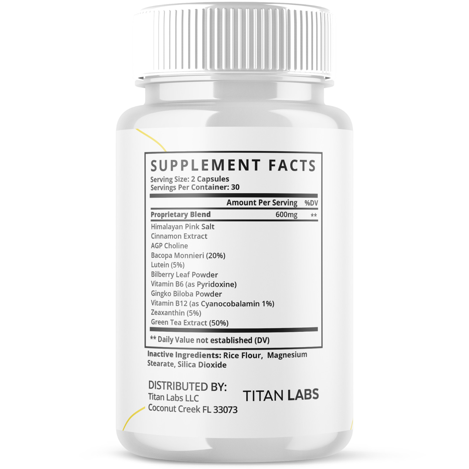 (5 Pack) Claritox Pro Nootropic Natural Brain Supplement ClaritoxPro 300 Capsule