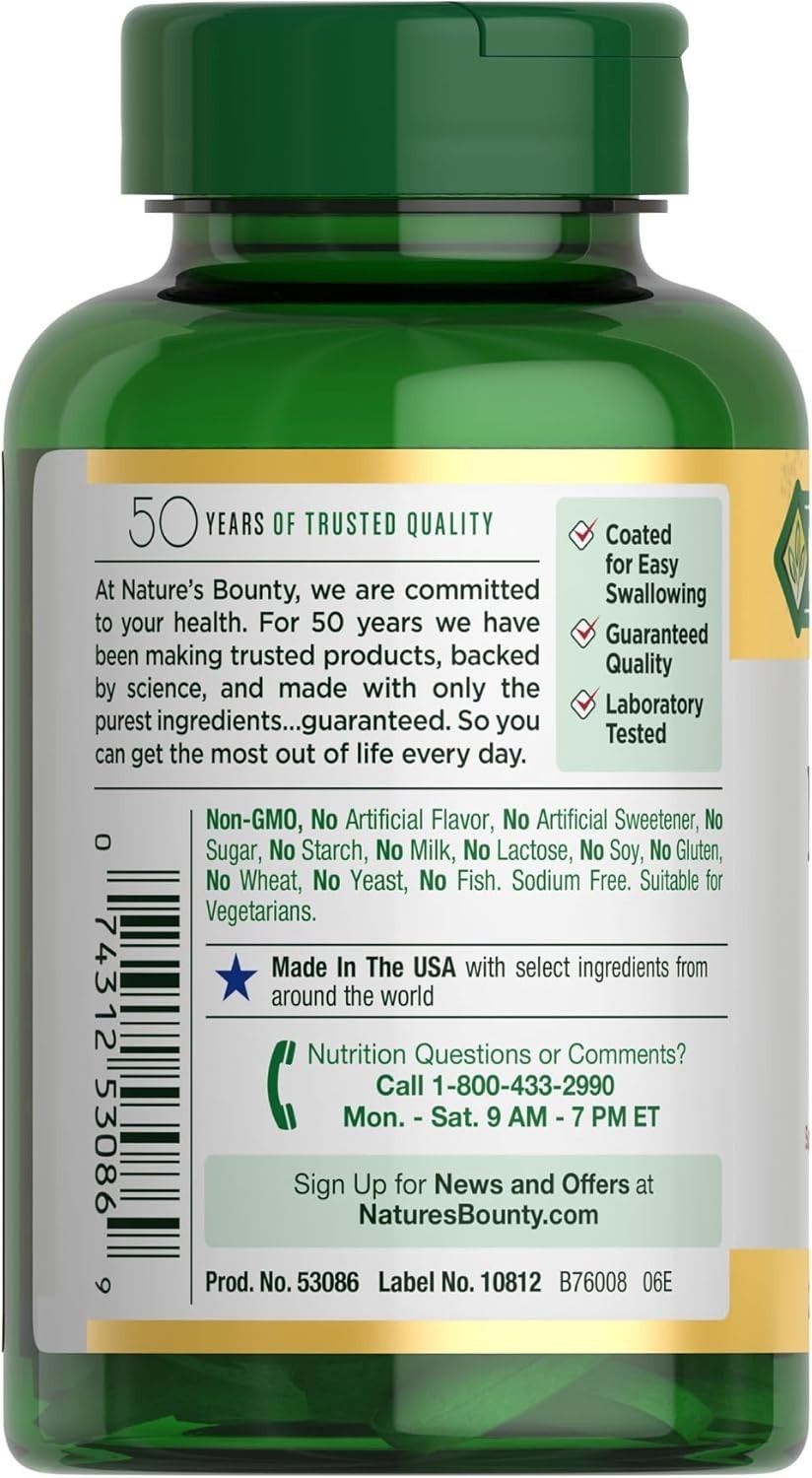 Nature’s Bounty Magnesium Supplements 500 Mg 200 Count (Pack of 1) for USA