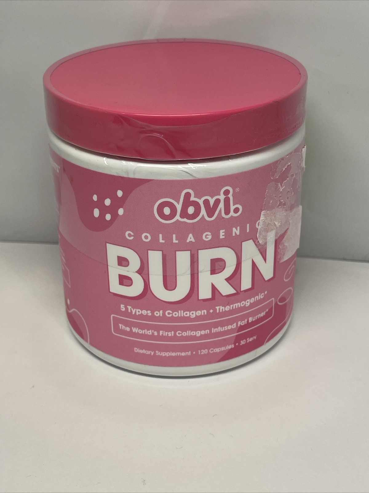 Collagenic Burn, 5 Types Of Collagen + Thermogenic 120 Capsules Exp: 07/26