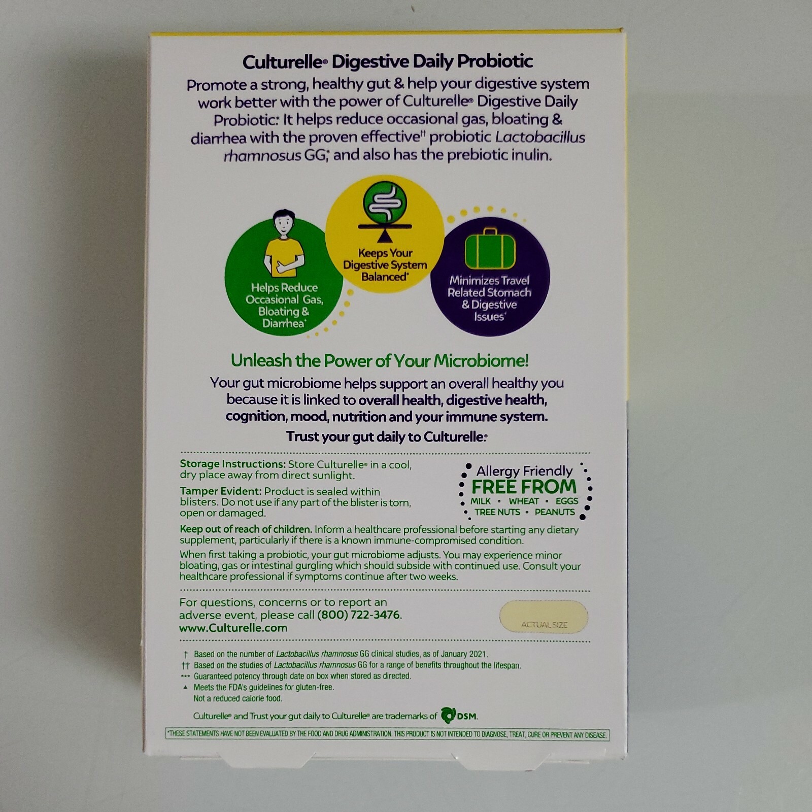 Culturelle Probiotic Digestion 50 Capsules Exp 2024+