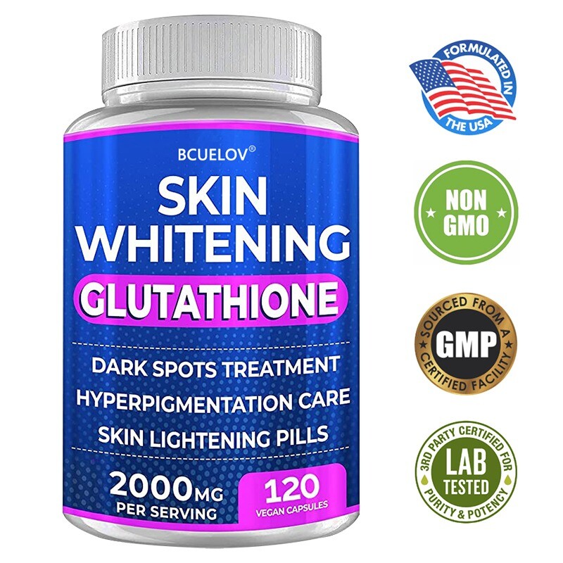 Glutathione Capsules 2000MG Anti-Aging Skin Whitening Antioxidant Softgels