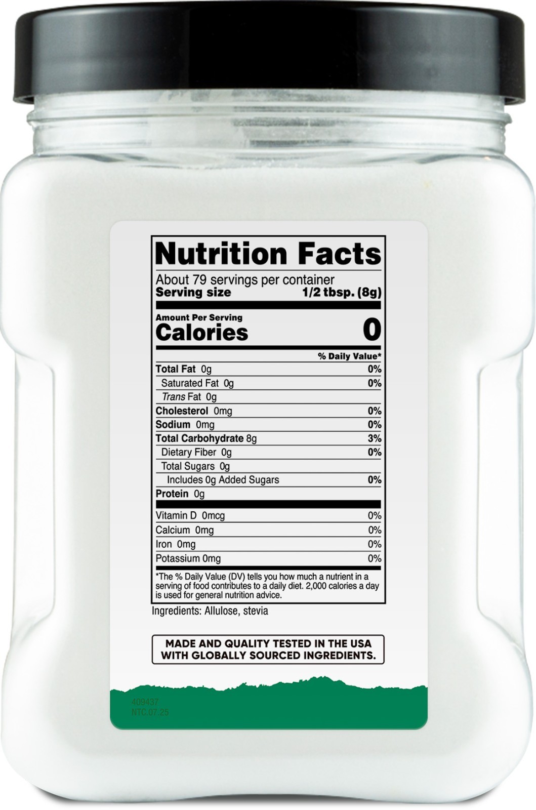 Nutricost Pantry Stevia On Allulose (1.4 Pound) Natural Sweetener
