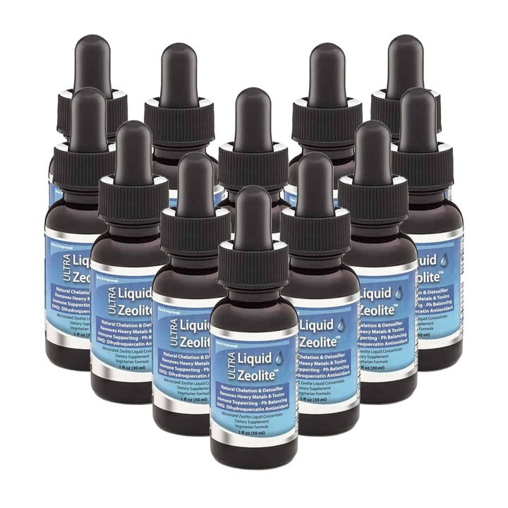 12 BOTTLES Liquified Zeolite Natural Liquid Detox 1 Oz exp 10/2028
