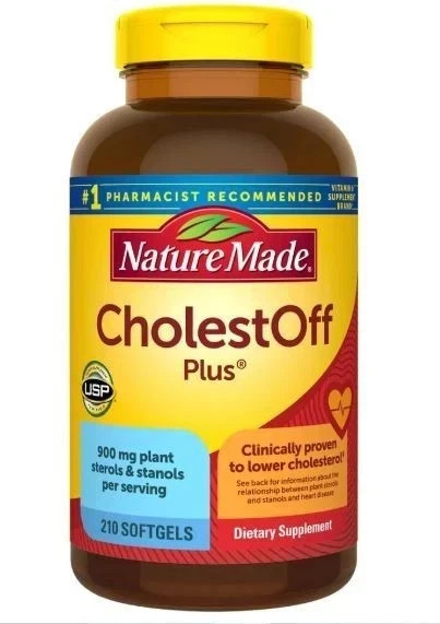 Made Nature CholestOff Plus 900 mg 210 Softgels Lower Cholesterol