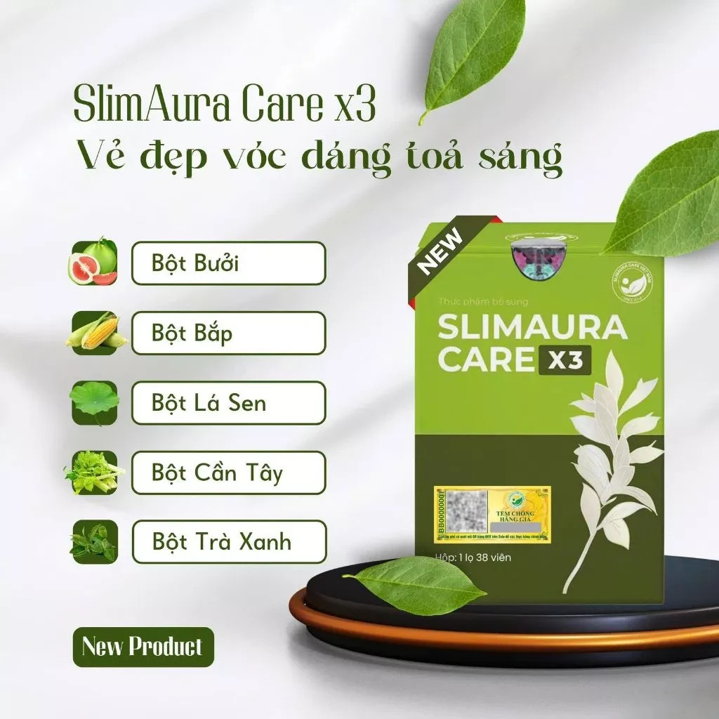 1x Giam can Slimaura Care X3- New model of Slimming care X3 – Herbal fat burning