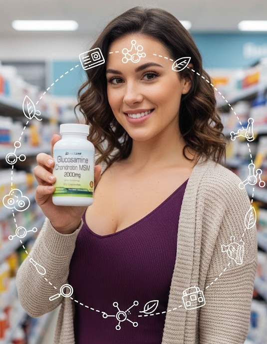GLUCOSAMINE CHONDROITIN MSM CAPSULES 2000mg serving- USA Deal