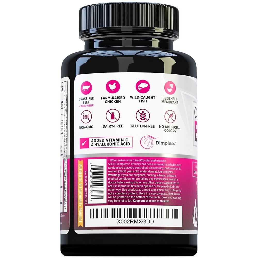 Multi Collagen Burn Capsules for Weight Loss – Hydrolyzed Collagen Peptides