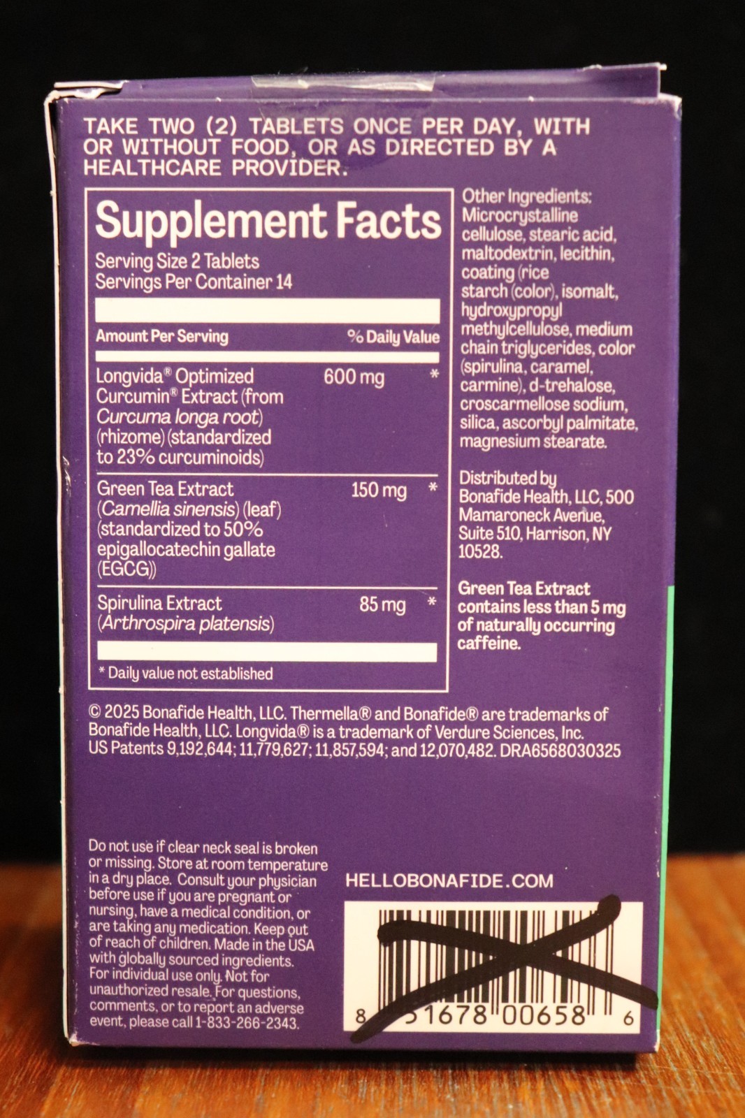Bonafide Hot Flash & Night Sweats Relief BLOCK Menopausal Symptoms 28Tabs 04/27