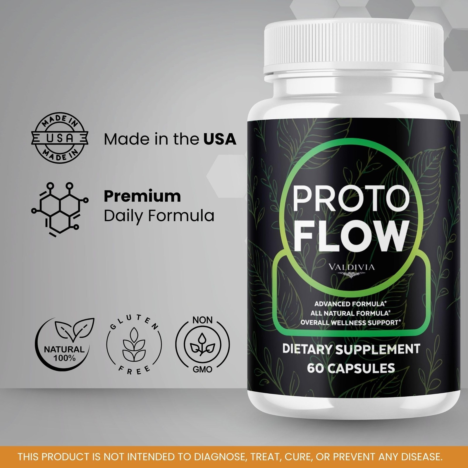 ProtoFlow Prostate Urinary Support Men Supplement Capsules 5 Pack 300Ct