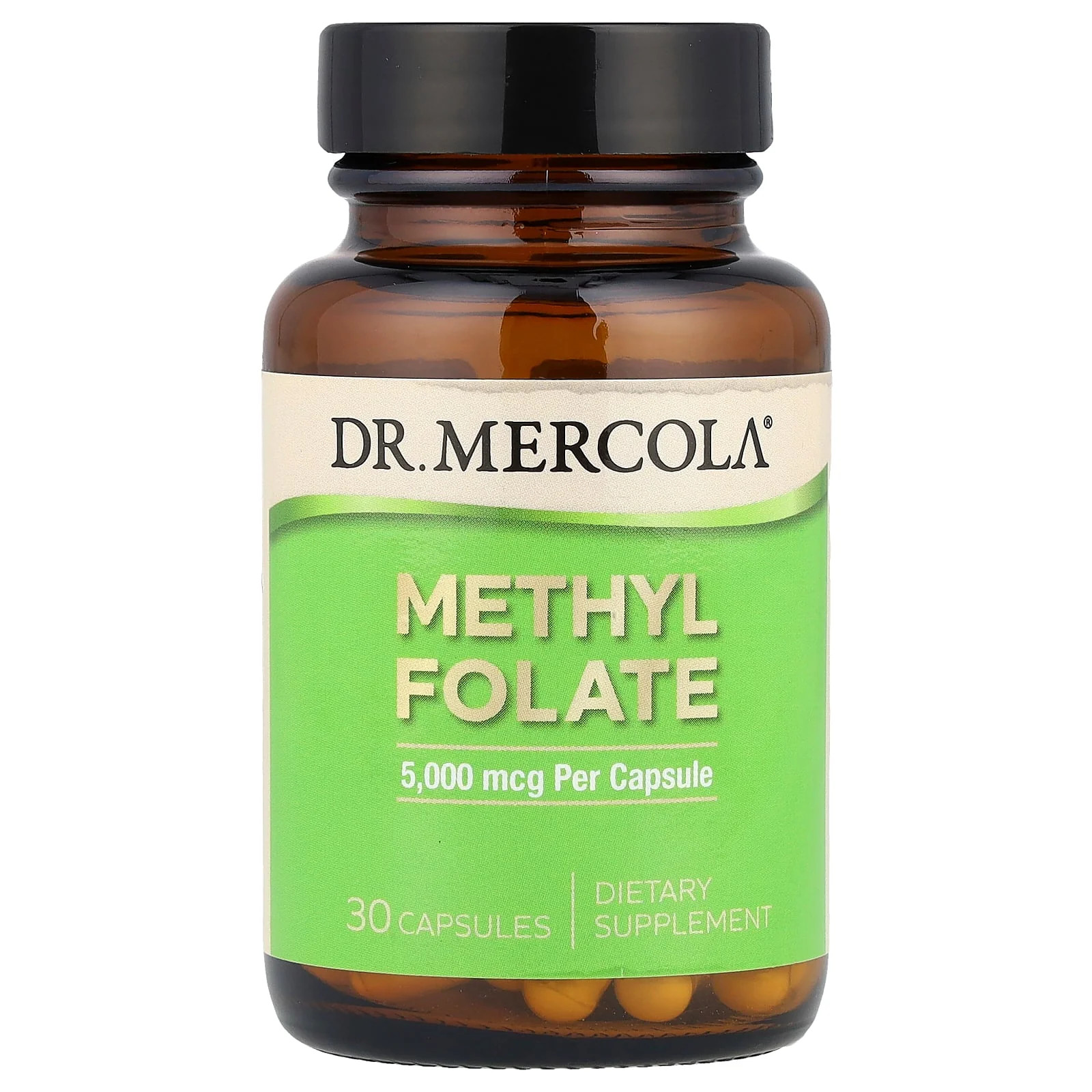 2 X Dr. Mercola, Methyl Folate, 5,000 mcg, 30 Capsules