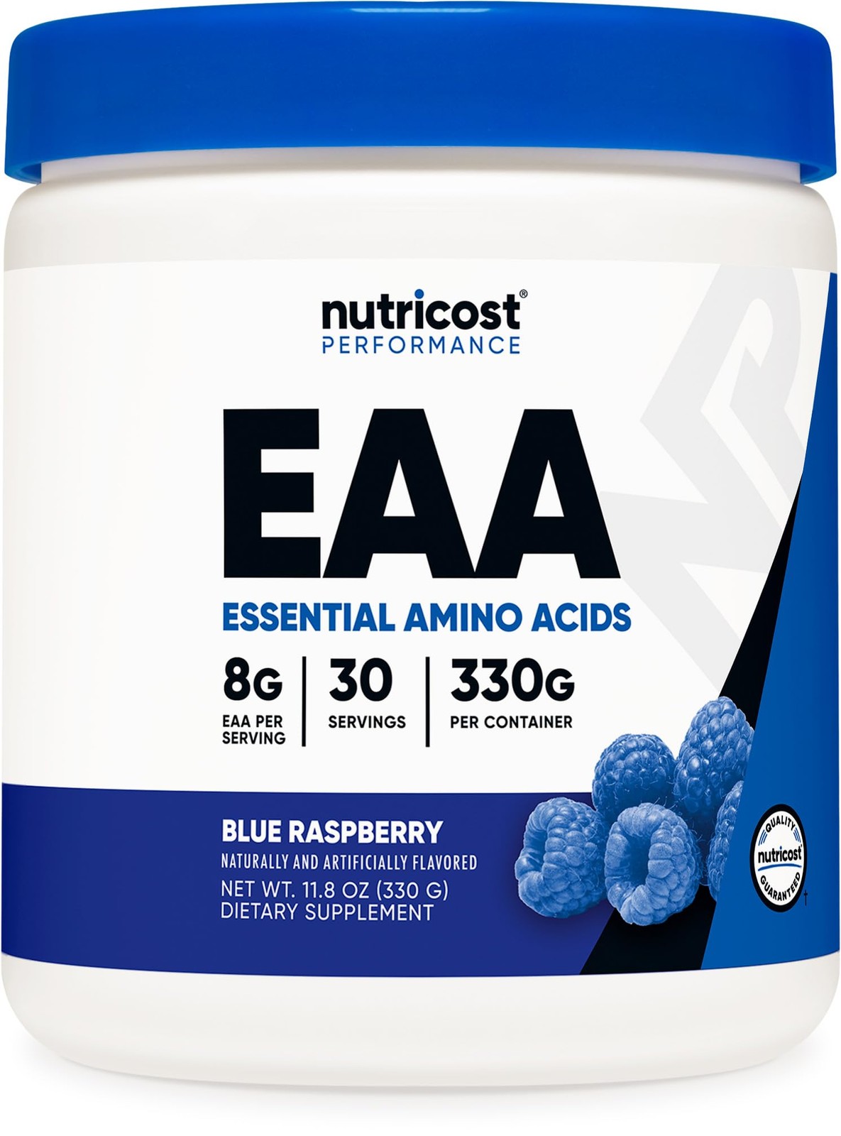 Nutricost EAA Powder 30 Servings (Blue Raspberry) 11.6 Ounce (Pack of 1), Red