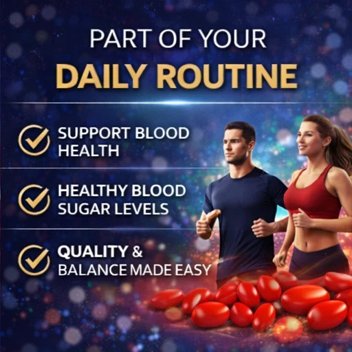 Gluco Health Capsules – GlucoHealth Daily Blood Balance Support -Pack Of 3