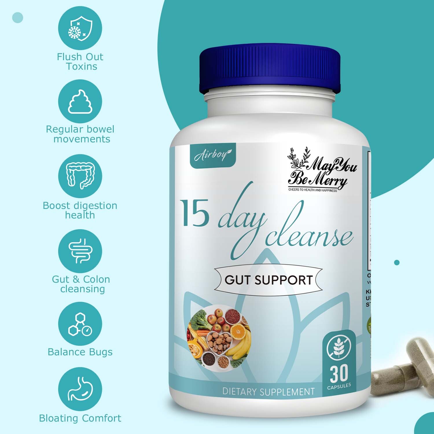 15 Day Cleanse -Cleansing and Detox, Digestive Health Support, Weight Management