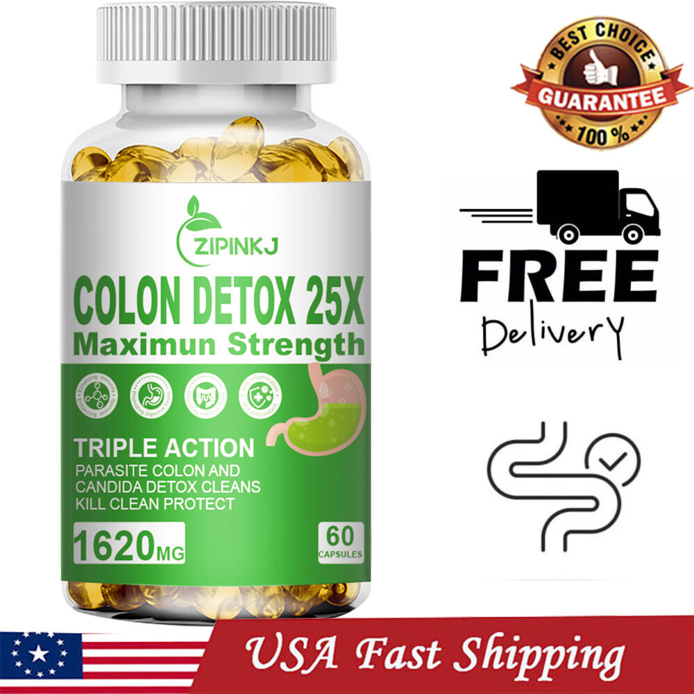 COLON CLEANSE DETOX BODY CLEANSER ELIMINATES WASTE WEIGHT LOSS REDUCE FAT PILLS