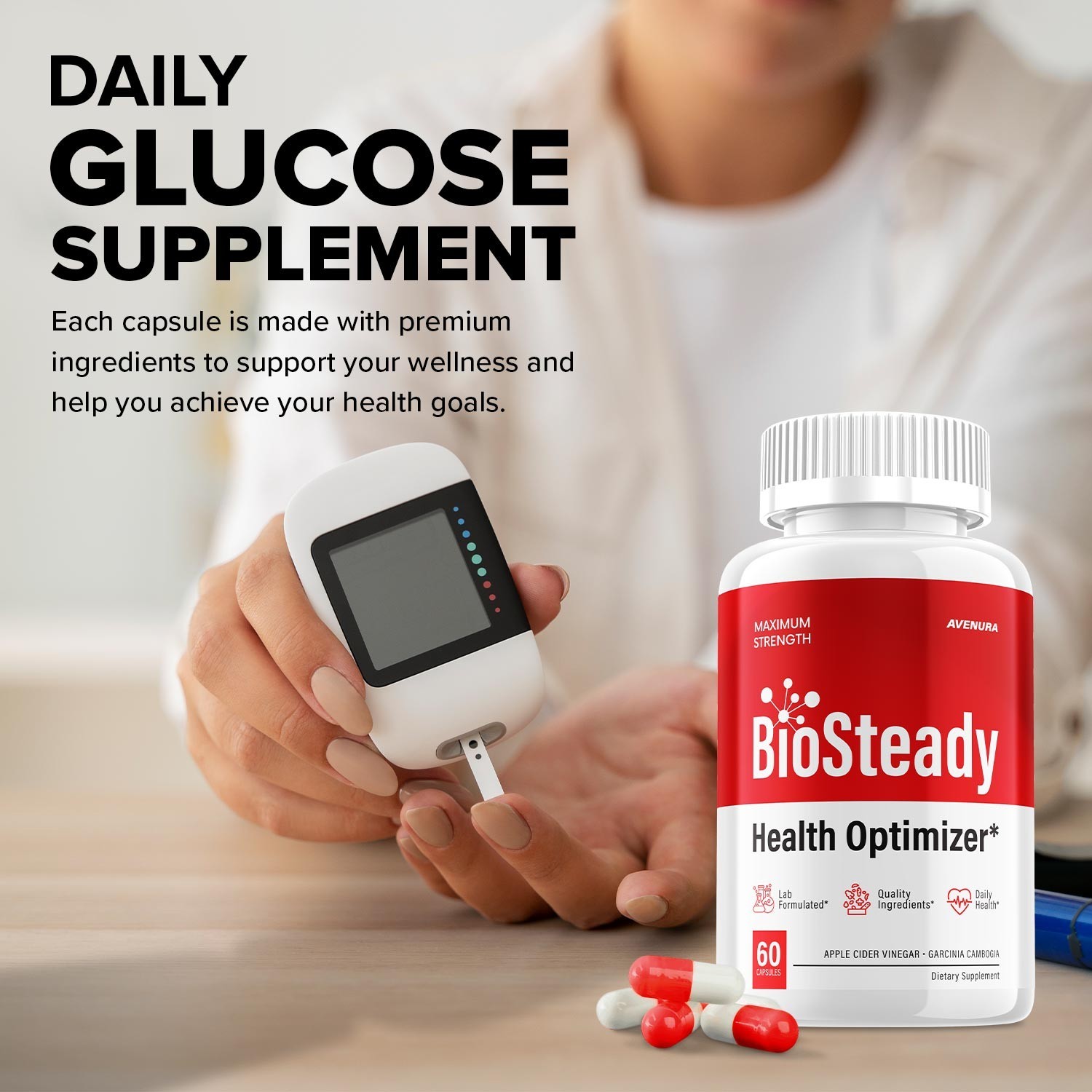 (2 Pack) BioSteady Capsules – Bio Steady Natural Blend Glycogen Support