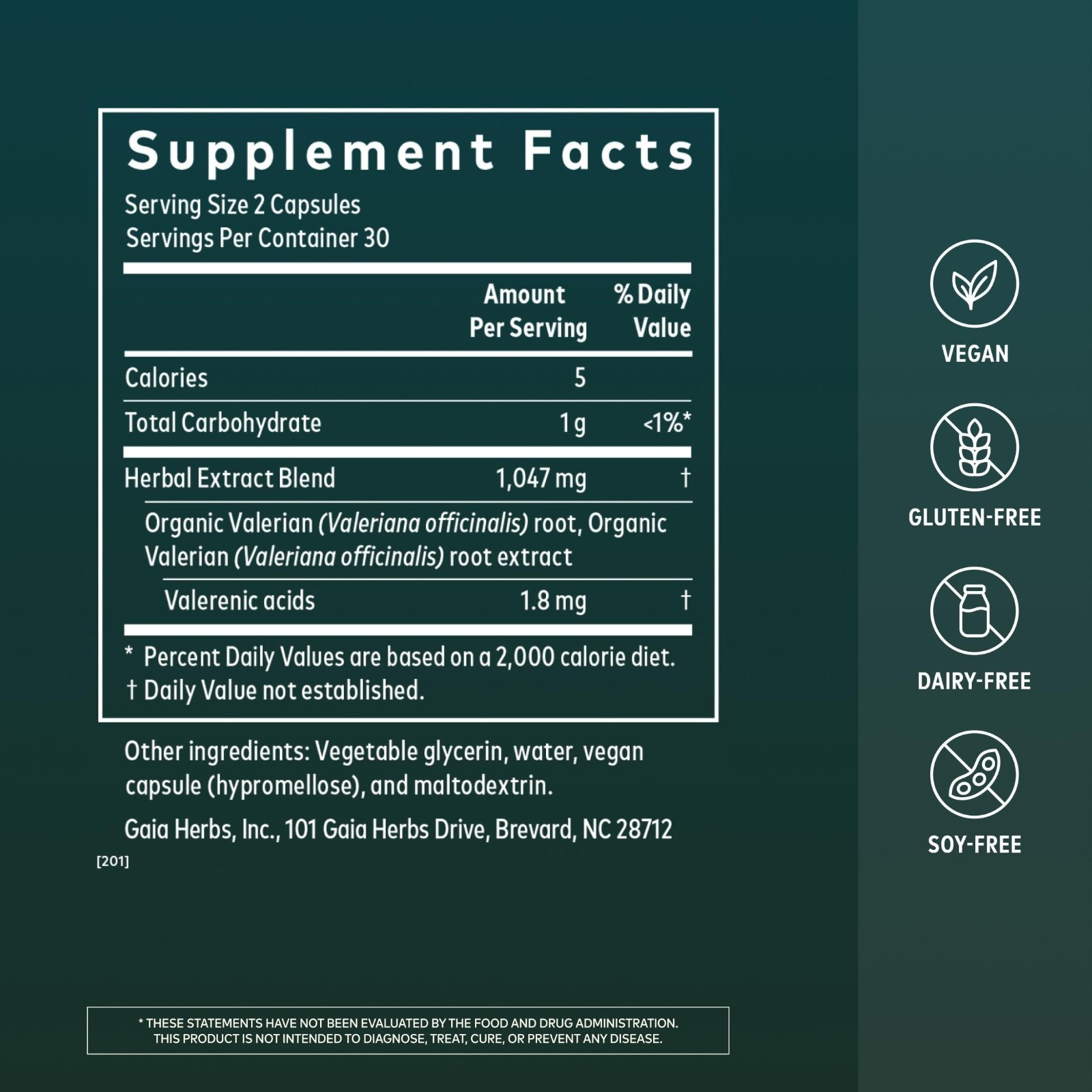 Valerian Root Extract for Calm & Relaxation – 60 Vegan Liquid Phyto-Caps