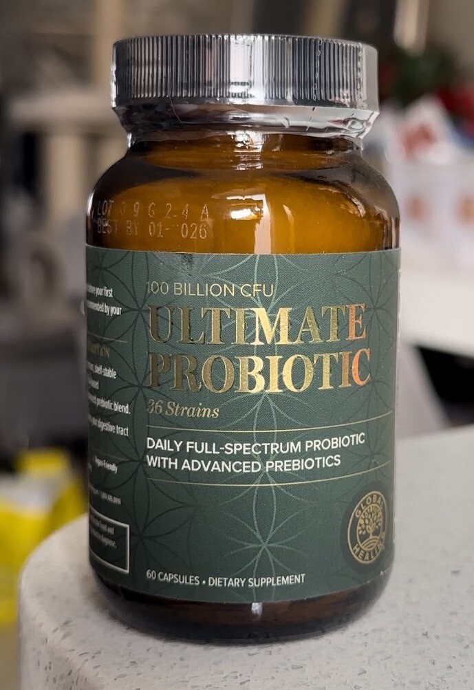 Ultimate Probiotic – 36 Strains with Prebiotics – 100 Billion CFU – Brand New