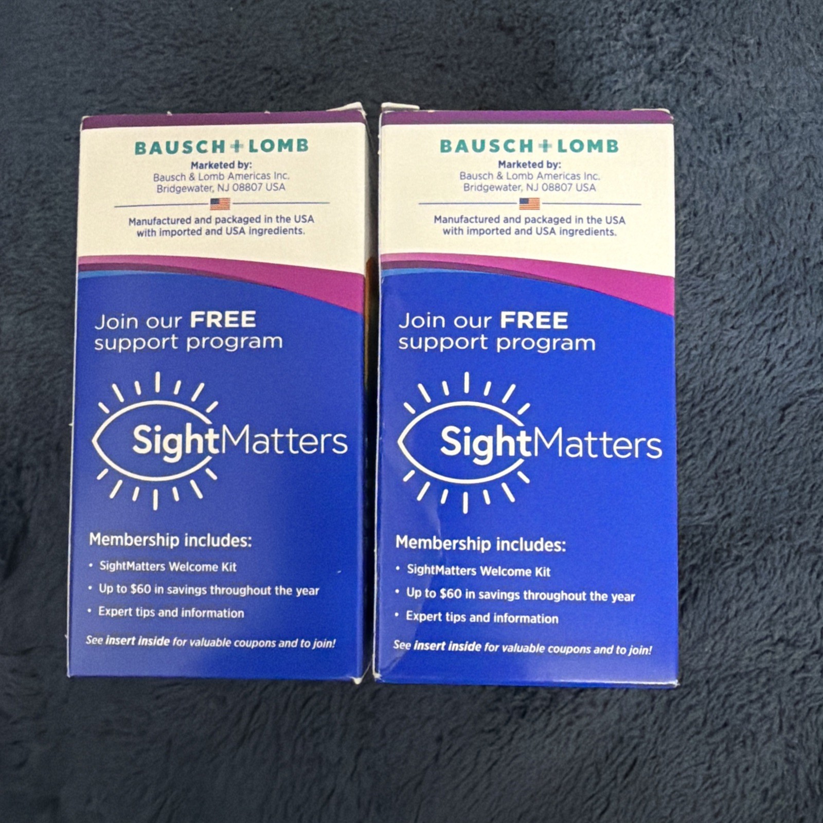 (2) Bausch + Lomb Vitamin and Mineral Supplement – 90 Softgels. Exp: 05/2027