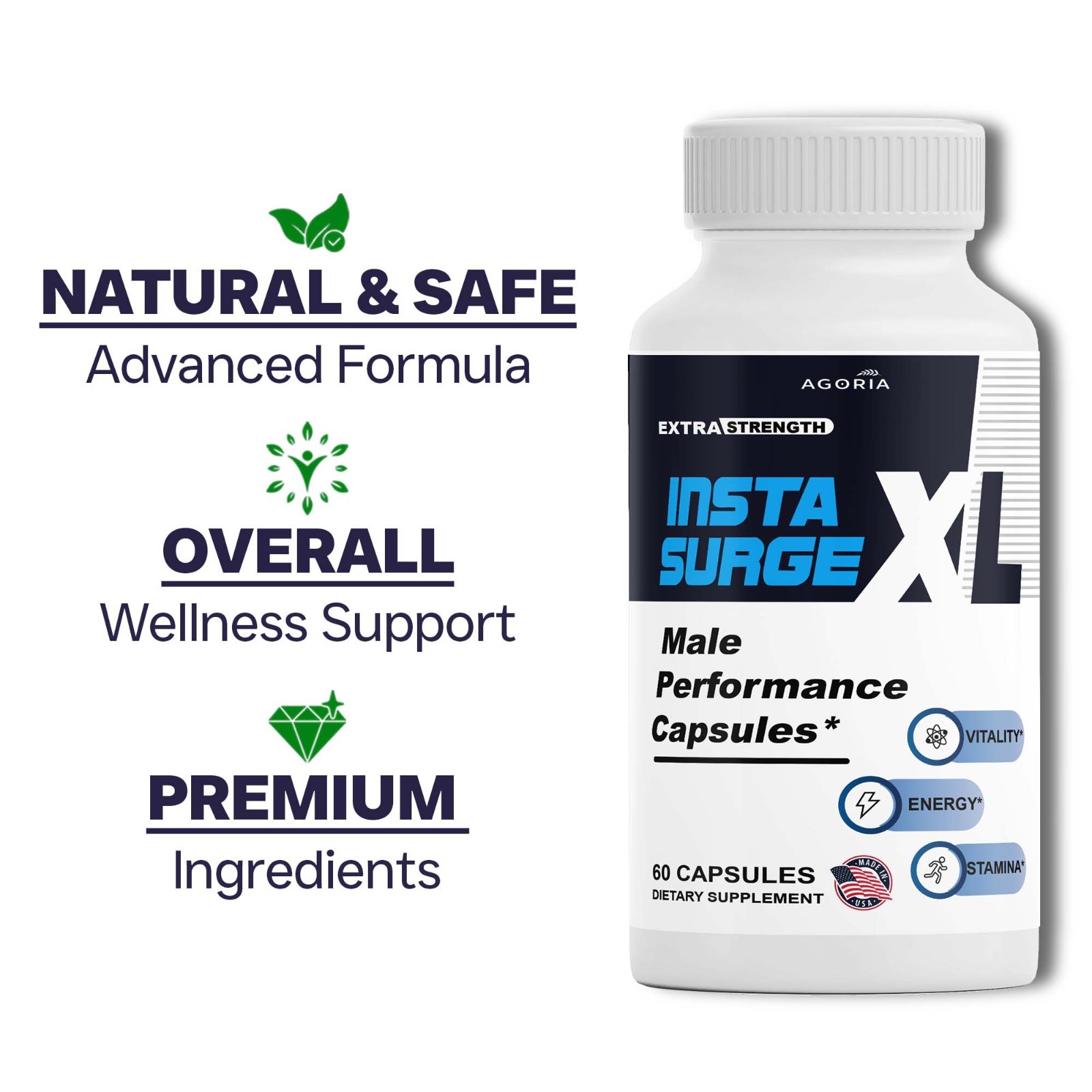 (6 Pack) Insta Surge XL Advanced Male Support Supplement InstaSurgeXL Capsules