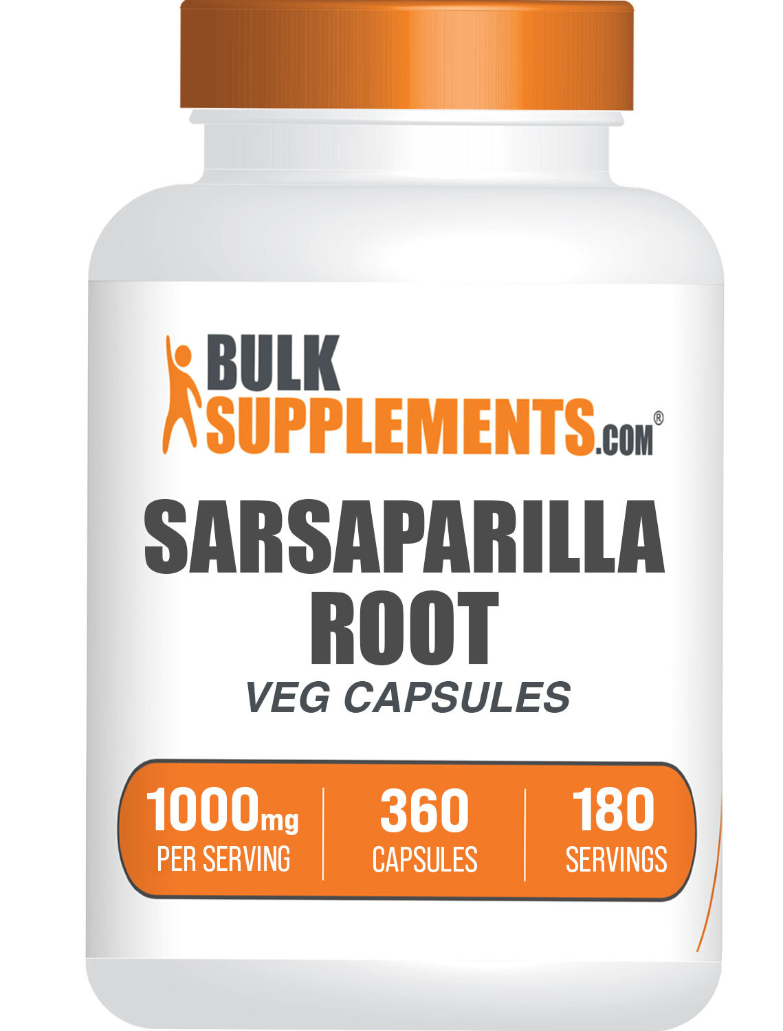 BulkSupplements Sarsaparilla Root Capsules – 1000mg per Serving – 360 Capsules