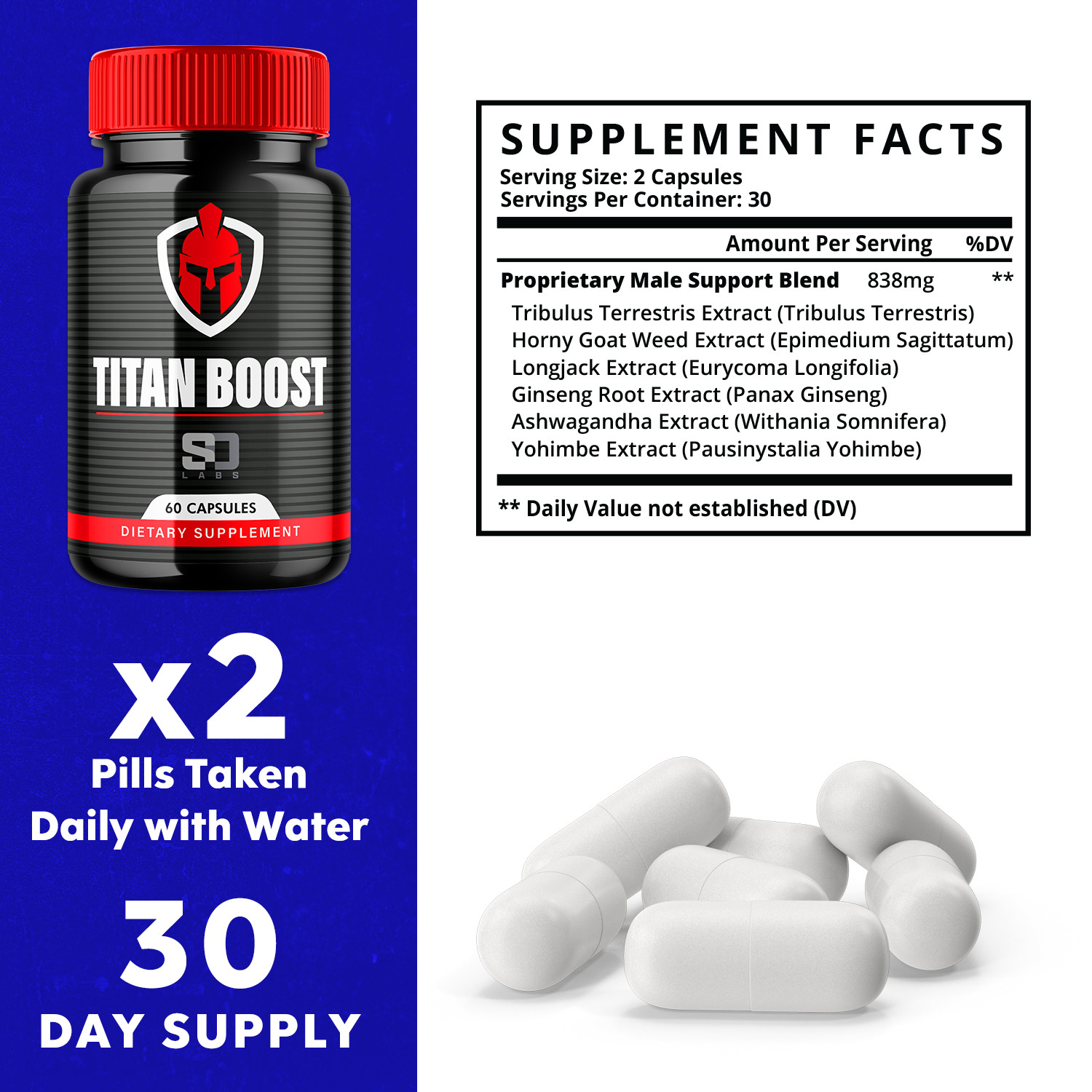Titan Boost – Advanced Formula for Enhanced Energy and Vitality 60 Capsules