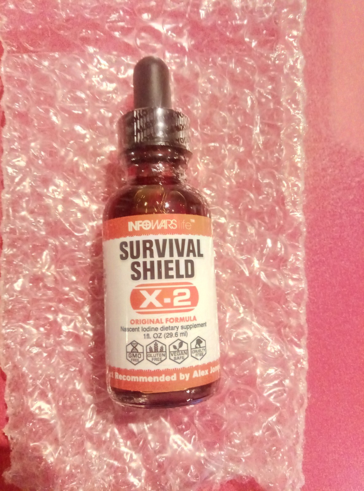 Infowars Life Survival Shield X-2 Nascent Iodine 1 fl oz New & Sealed