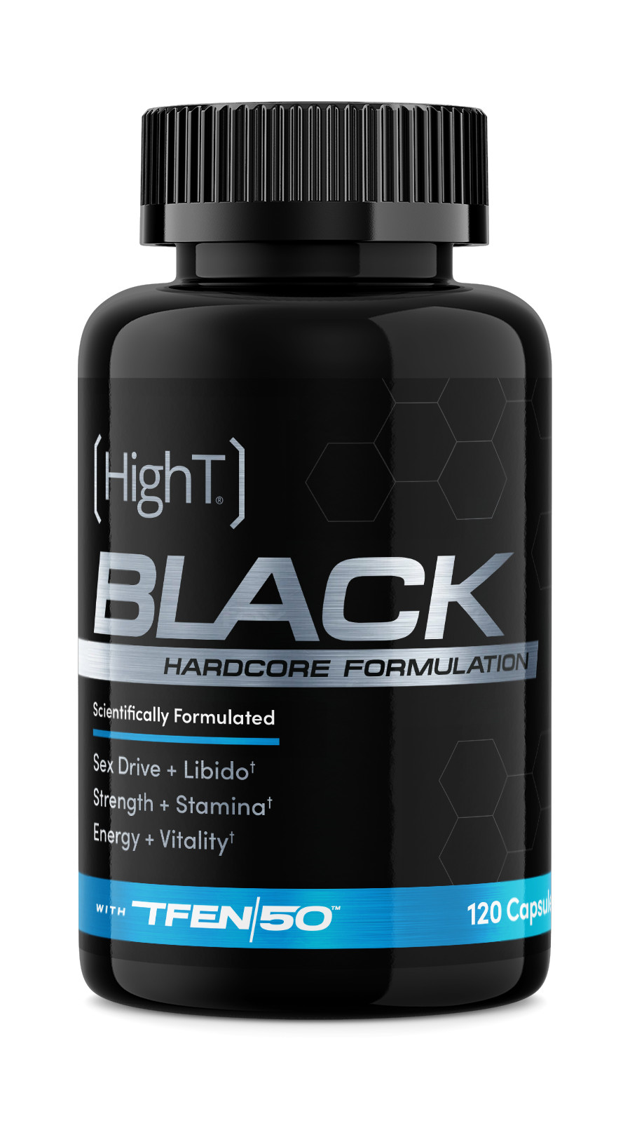 High T Black 120ct Natural Testosterone Booster – Strength, Stamina, Libido