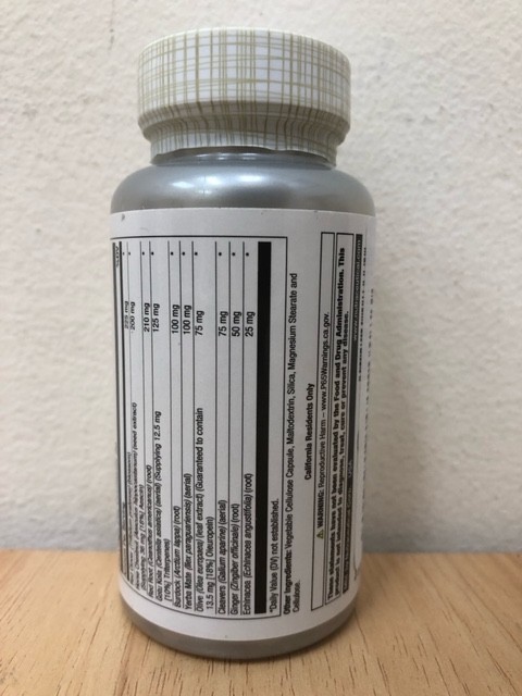 Solaray Total Cleanse Lymph 60 Veg Caps Exp 06/2029