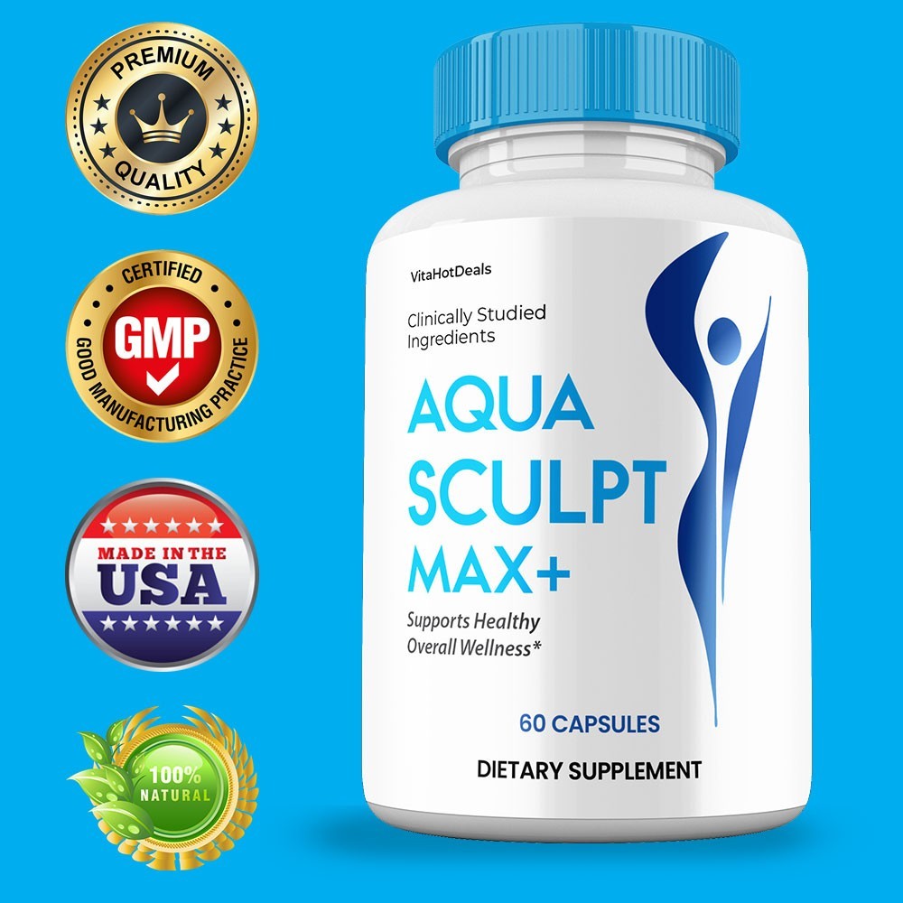 Aqua Sculpt Max+ Capsules, Max Strength, AquaSculpt Max Supplement (3 Pack)