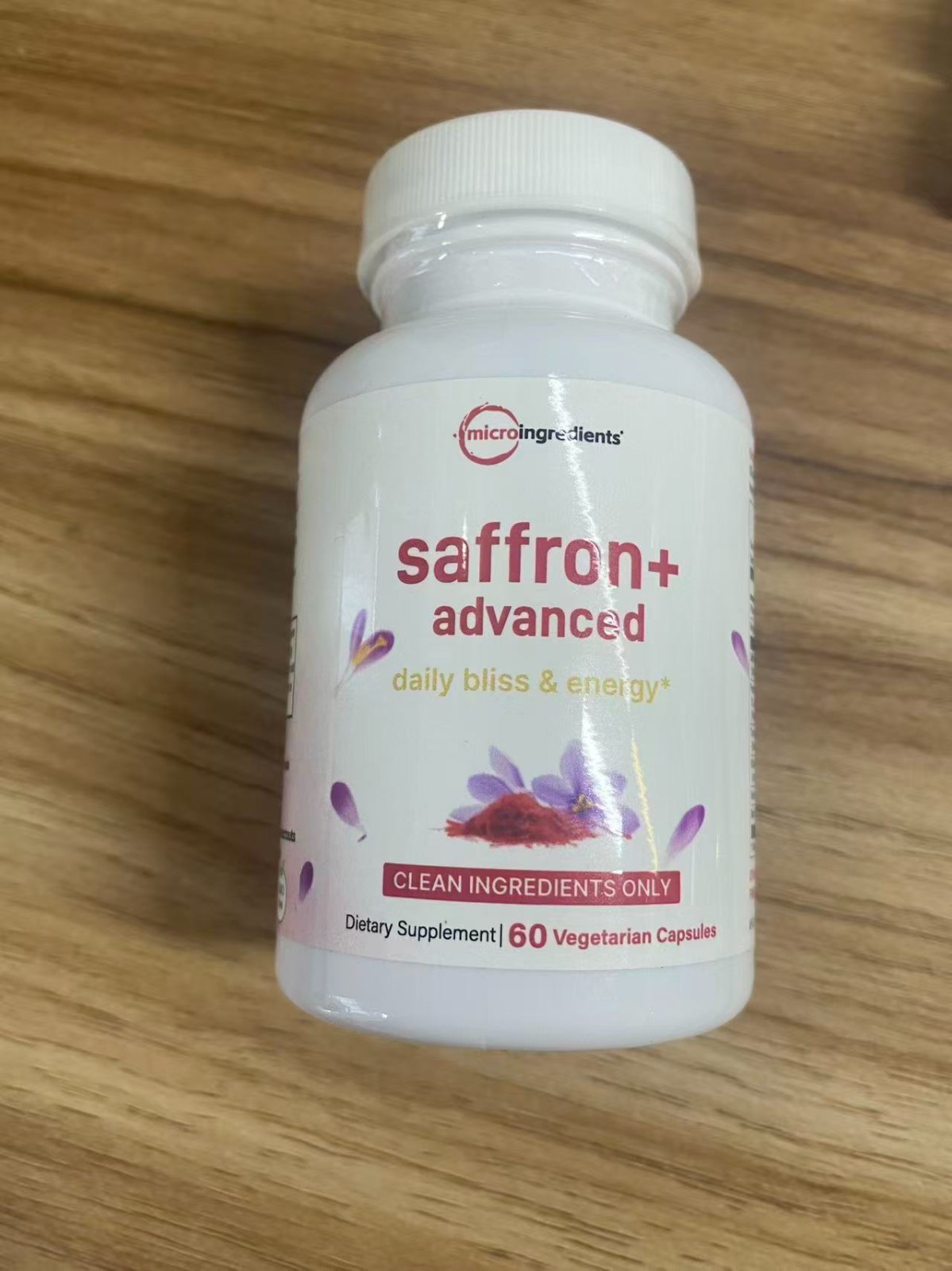 Micro Ingredients Saffron+ Advanced 2 Pack 120 Capsules Mood Energy Support
