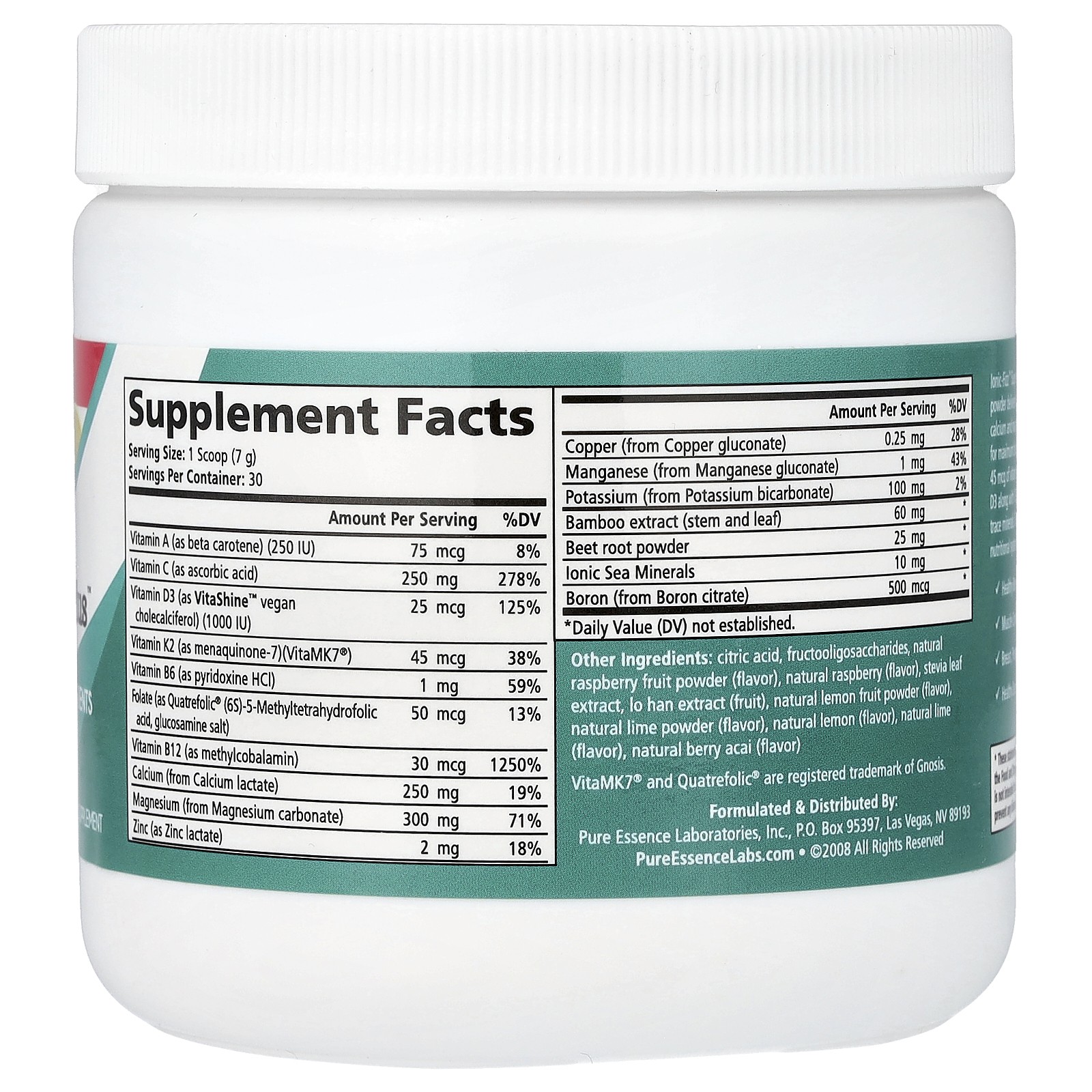 Ionic-Fizz, Super D-K Calcium Plus, Raspberry-Lemonade, 7.41 oz (210 g)