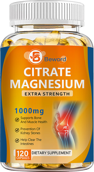 120 Caps Magnesium Citrate 1000mg Capsules Super Strong Effective Vegan Capsule
