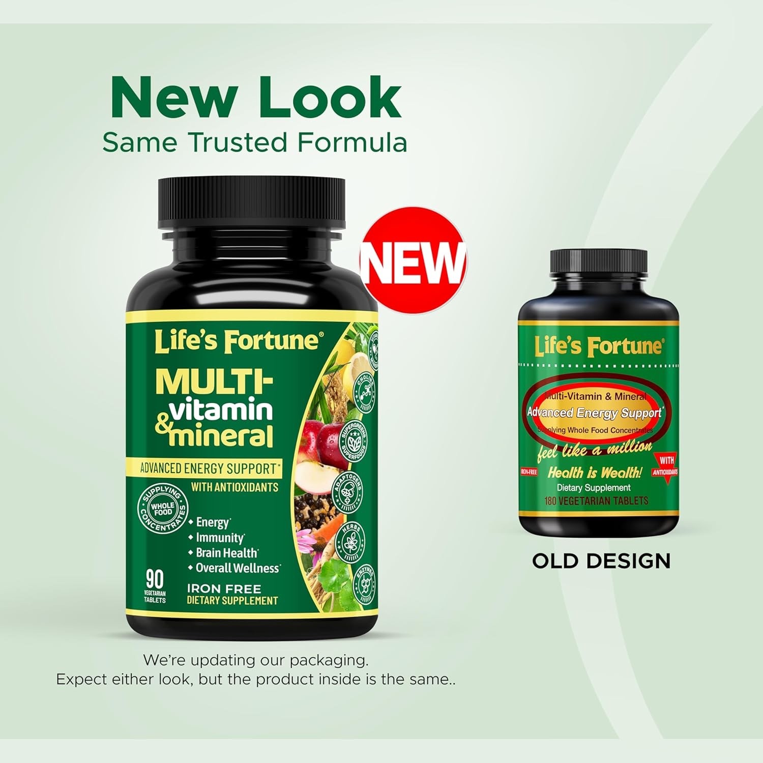 Life’s Fortune Whole Food Multivitamin/Men & Women 90 Tablets (New)