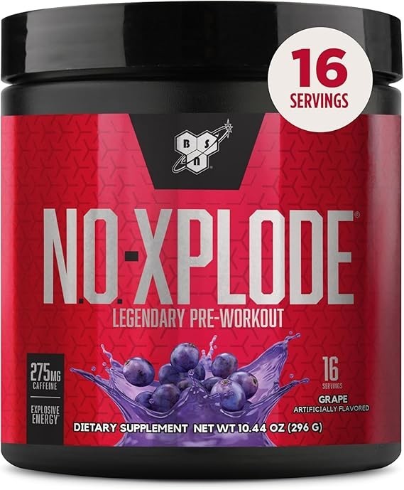 BSN N.O.XPLODE Pre Workout Powder,Energy Supplement for Men and Women 0.65 Pound