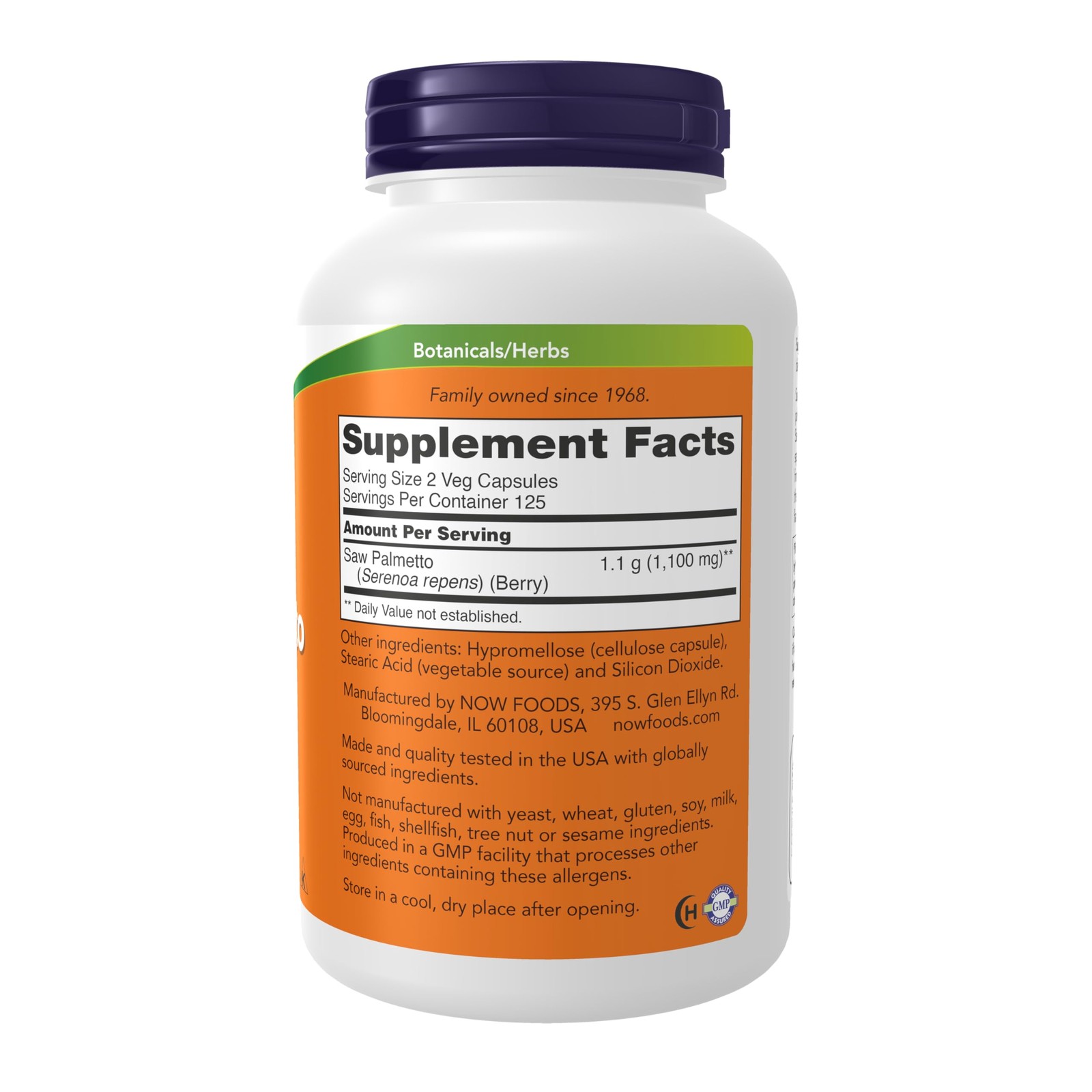 NOW Foods Supplements, Saw Palmetto Berries 250 Count (Pack of 1), Brown