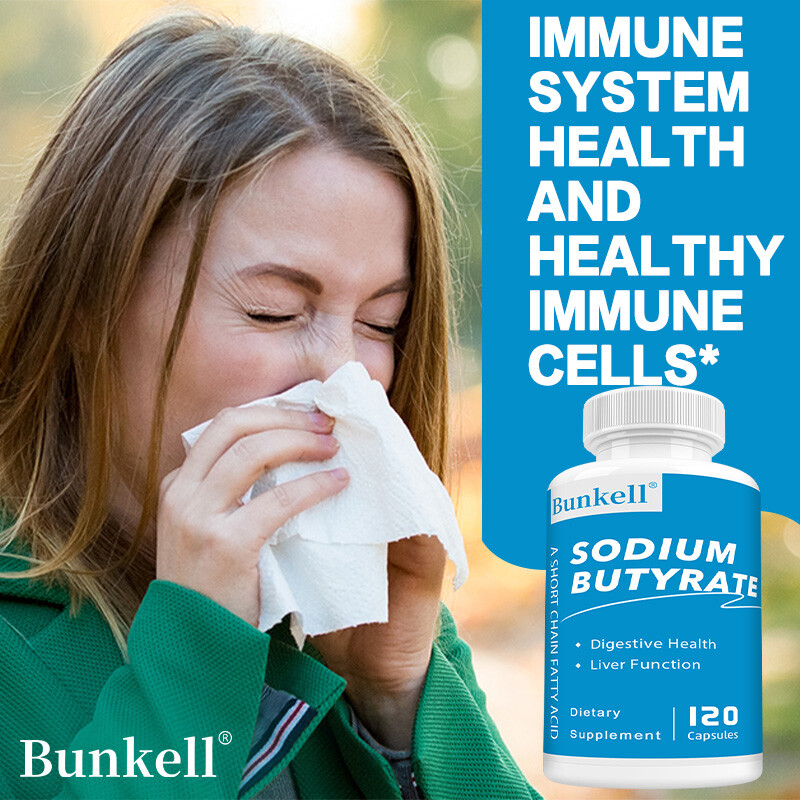 Sodium Butyrate Capsules – Supports Digestive,Liver And Gut Function Health