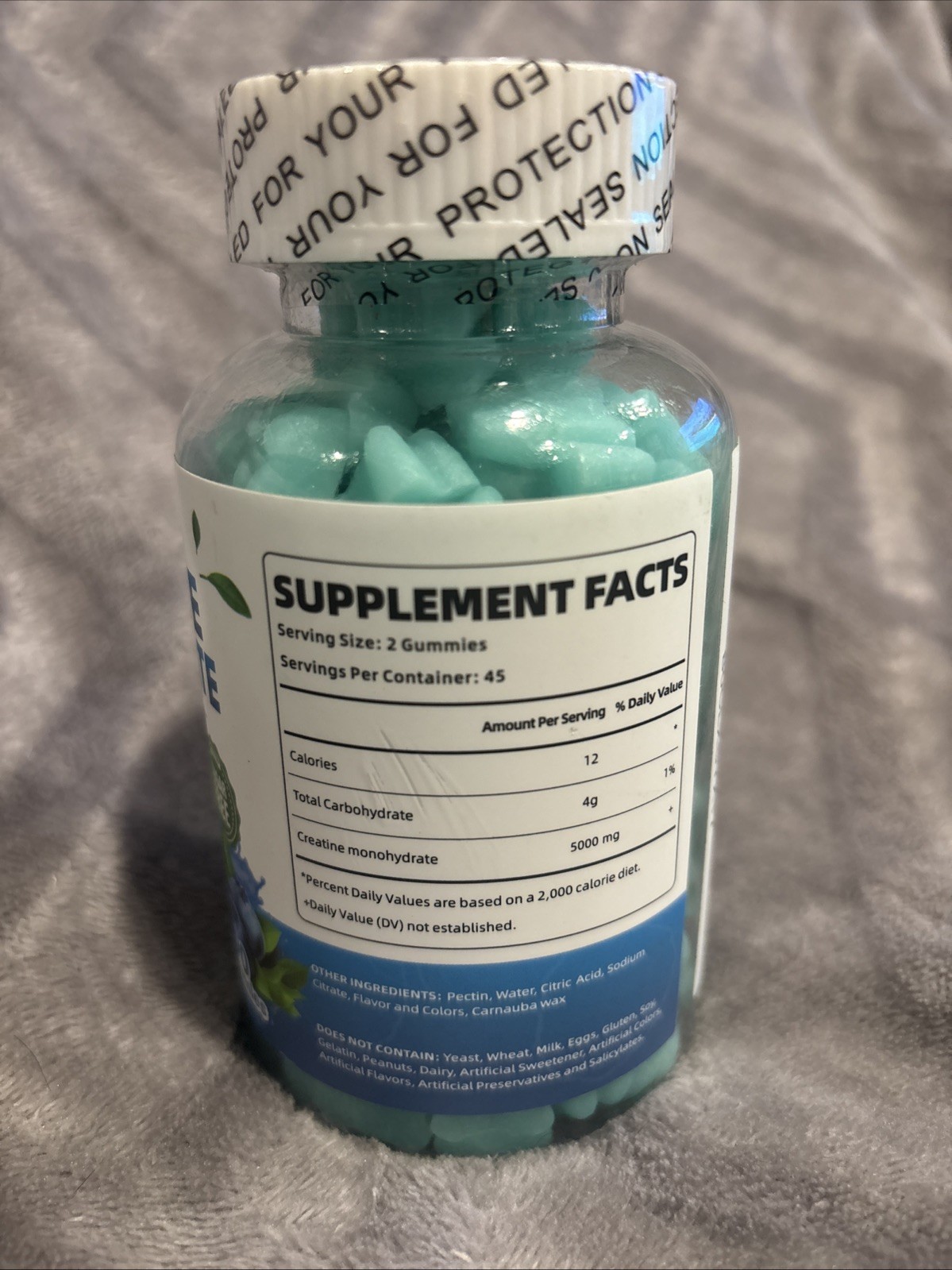 NOAVII Creatine Monohydrate Gummies 5000mg for Both Men & Women EXP 11/2026
