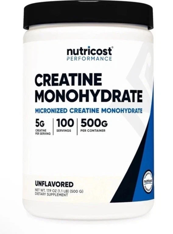 Nutricost Pure Creatine Monohydrate 500 Gram Powder