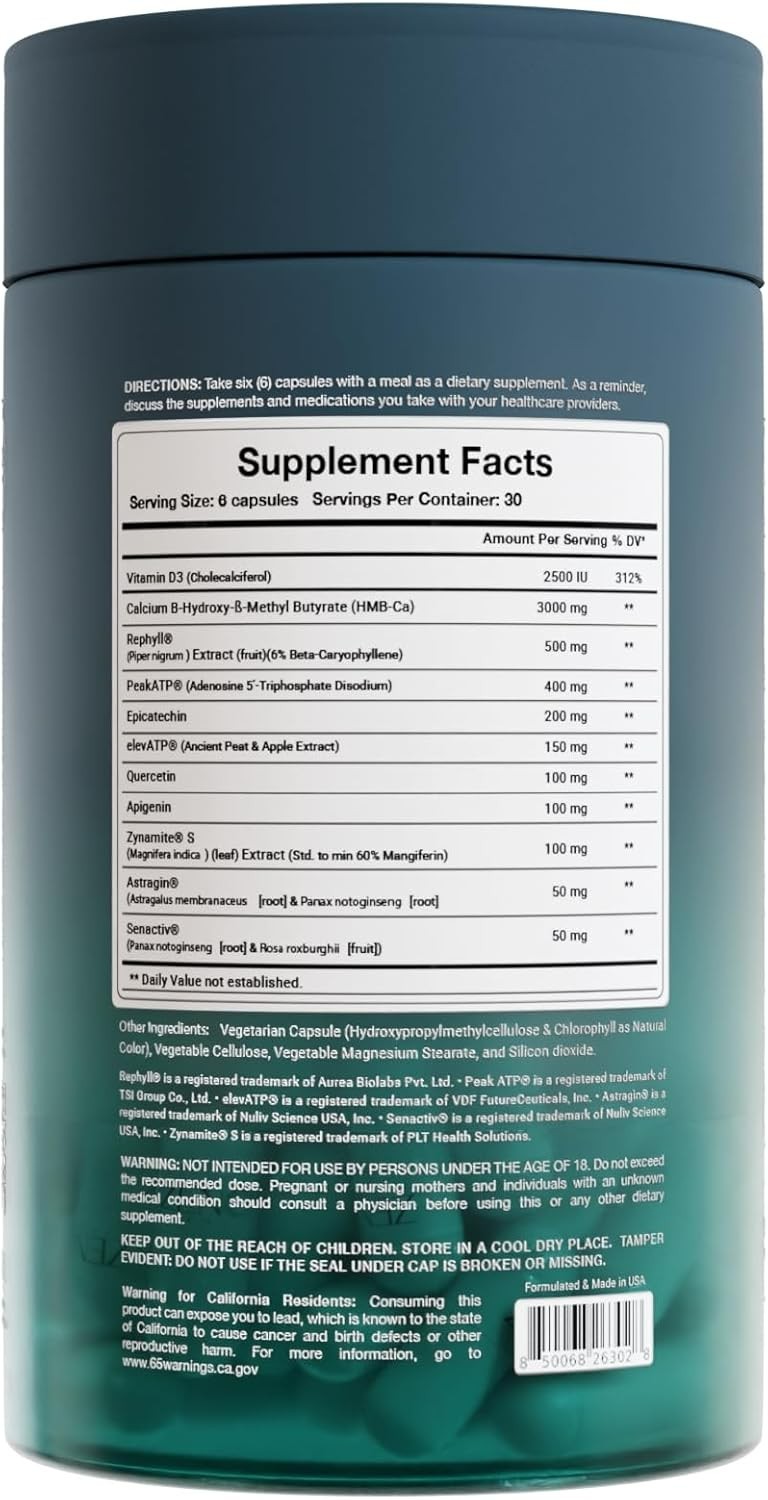 Zenos Health MuscleZen Muscle Builder for Men – ATP Supplements for Strength …